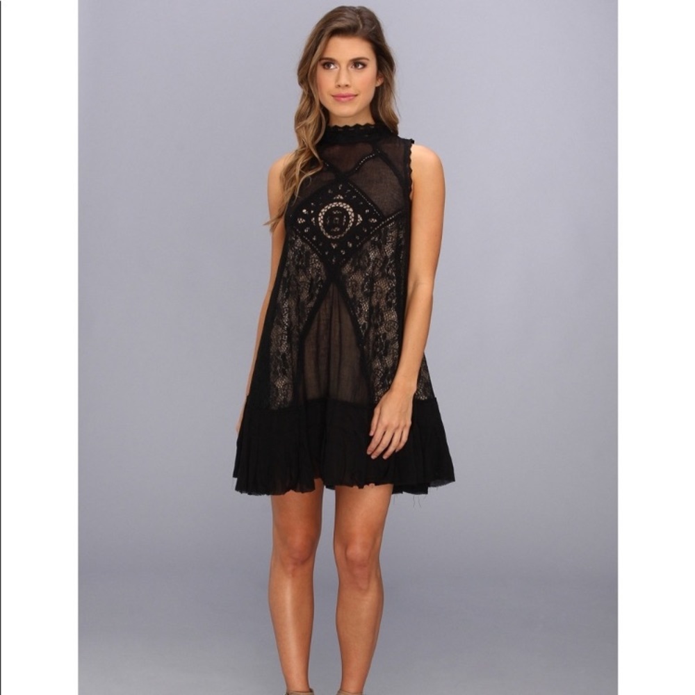 Free people angel lace mini dress size small - Picture 2 of 14